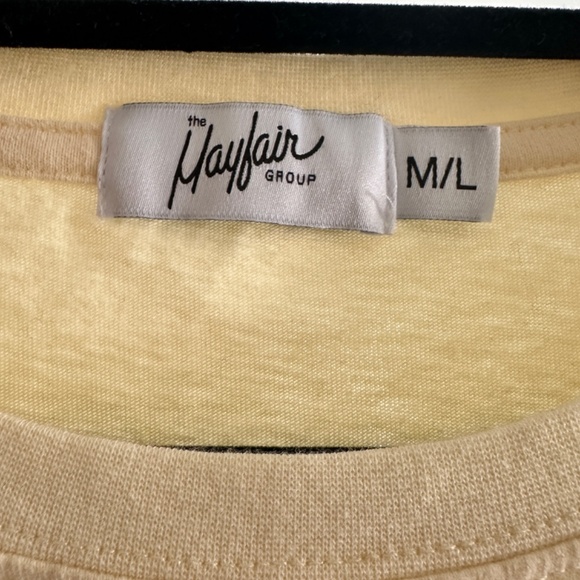 The Mayfair Group M/L 'Are We Aware' Oversized Tee in Sand - Picture 10 of 13